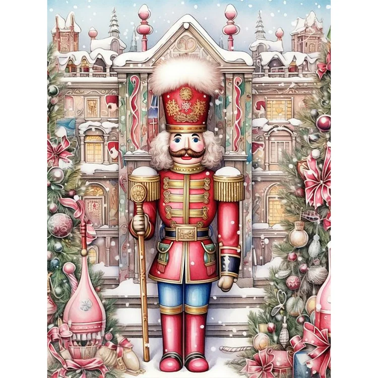 Nutcracker Soldiers 30*40CM (Canvas) Full Round Drill Diamond Painting gbfke