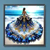 Magnifique jupe fille - peinture diamant de forme sp&eacute;ciale - 30 * 30cm