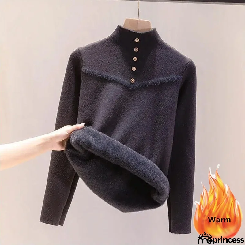 Women's Acrylic Full Sleeves Knitted Pattern Casual Wear Sweaters