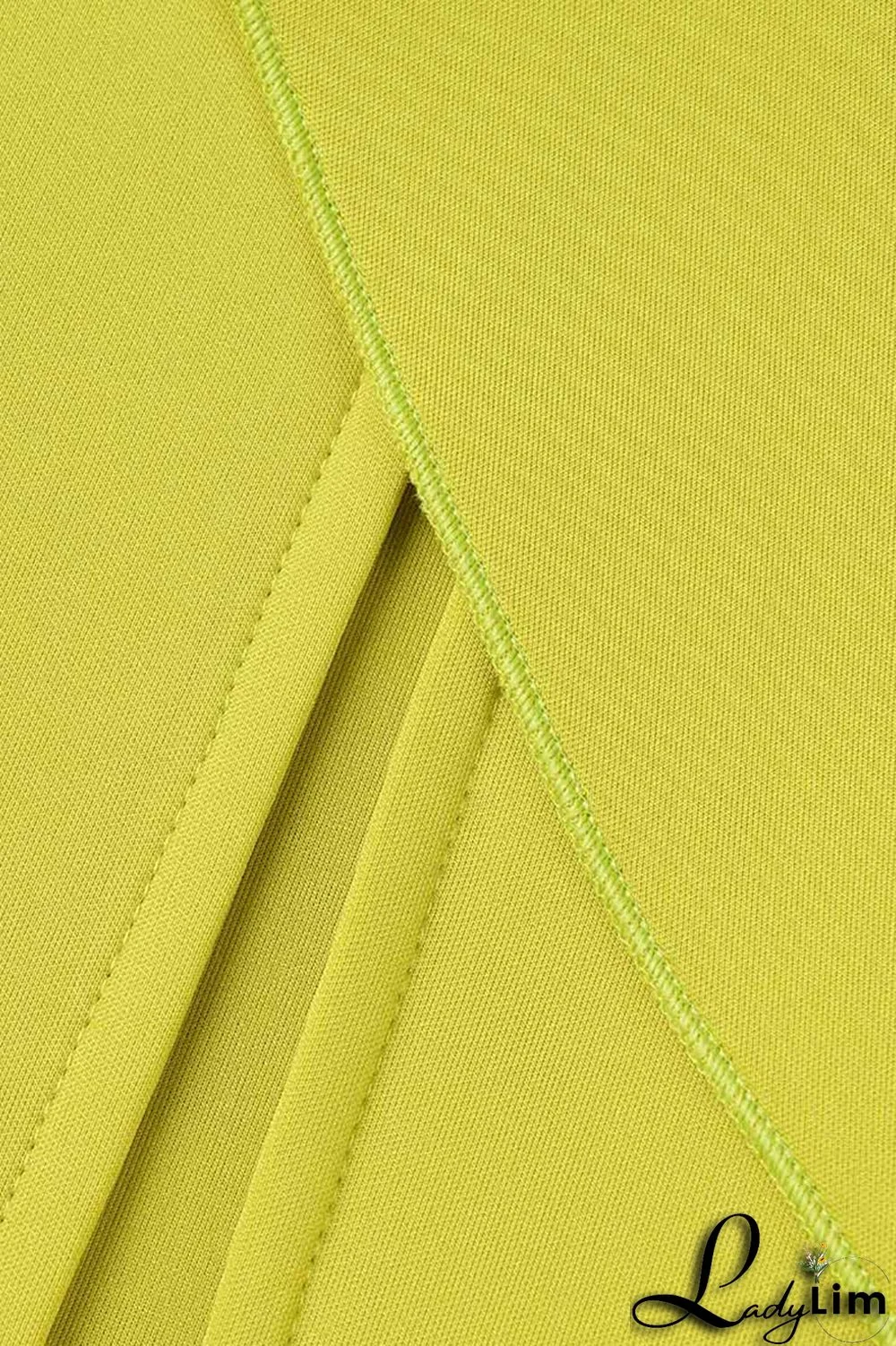 Yellow Celebrities Elegant Solid Patchwork Flounce Asymmetrical Oblique Collar Evening Dress Dresses