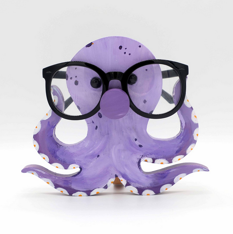 Octopus Wooden Glasses Stand