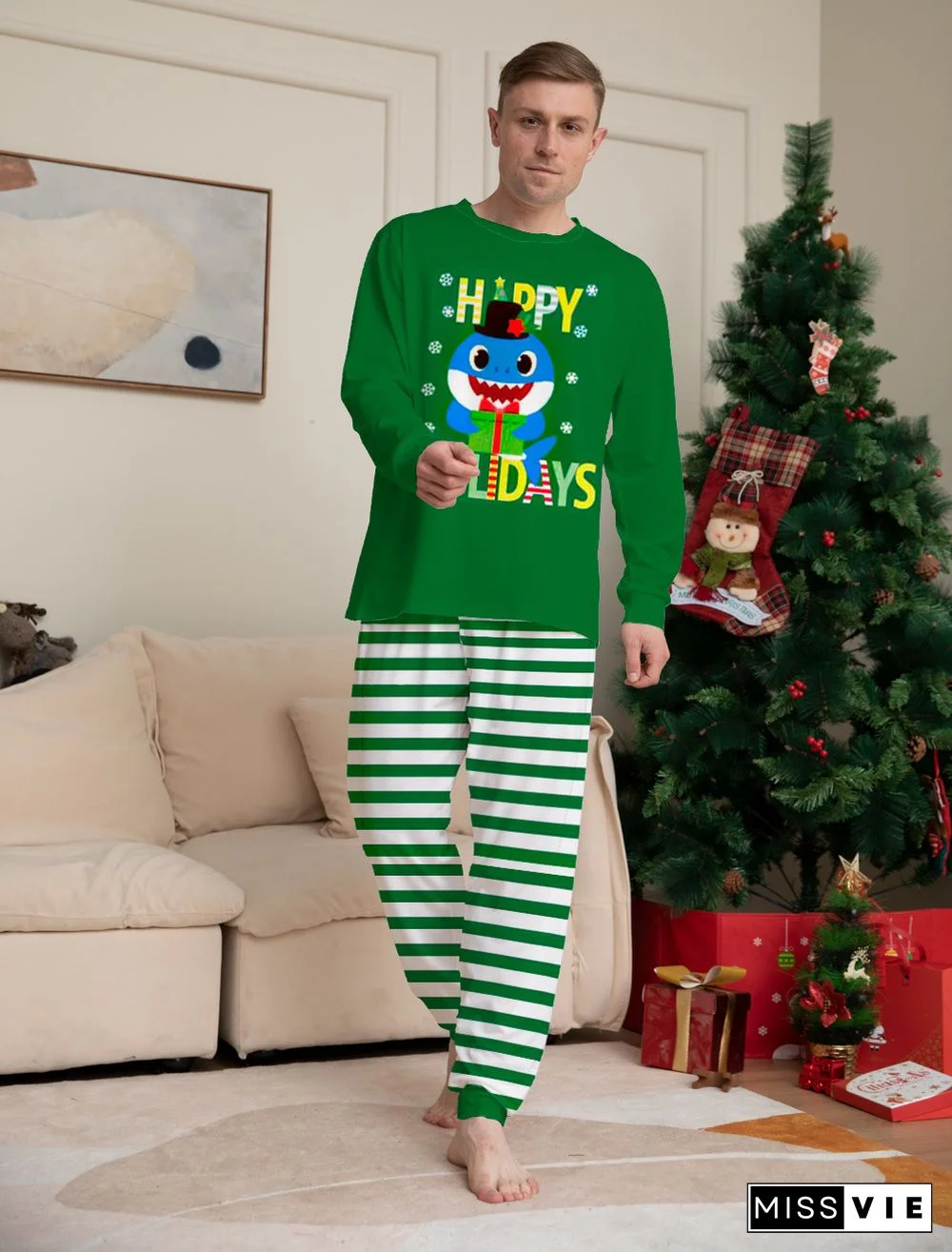 Christmas Sleepwear Family Look Matching Suit