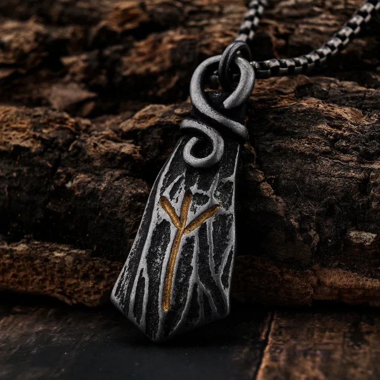 Coutureaura Vintage Rune Scandinavian Mythology Necklace