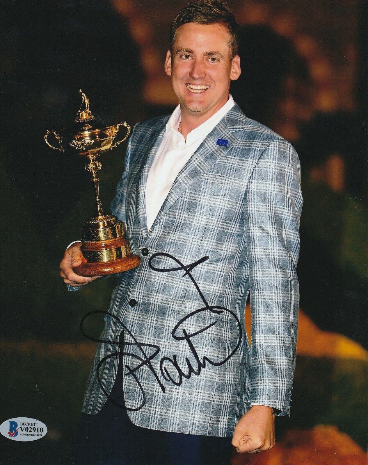 IAN POULTER Signed 8x10 Photo Poster painting with Beckett COA