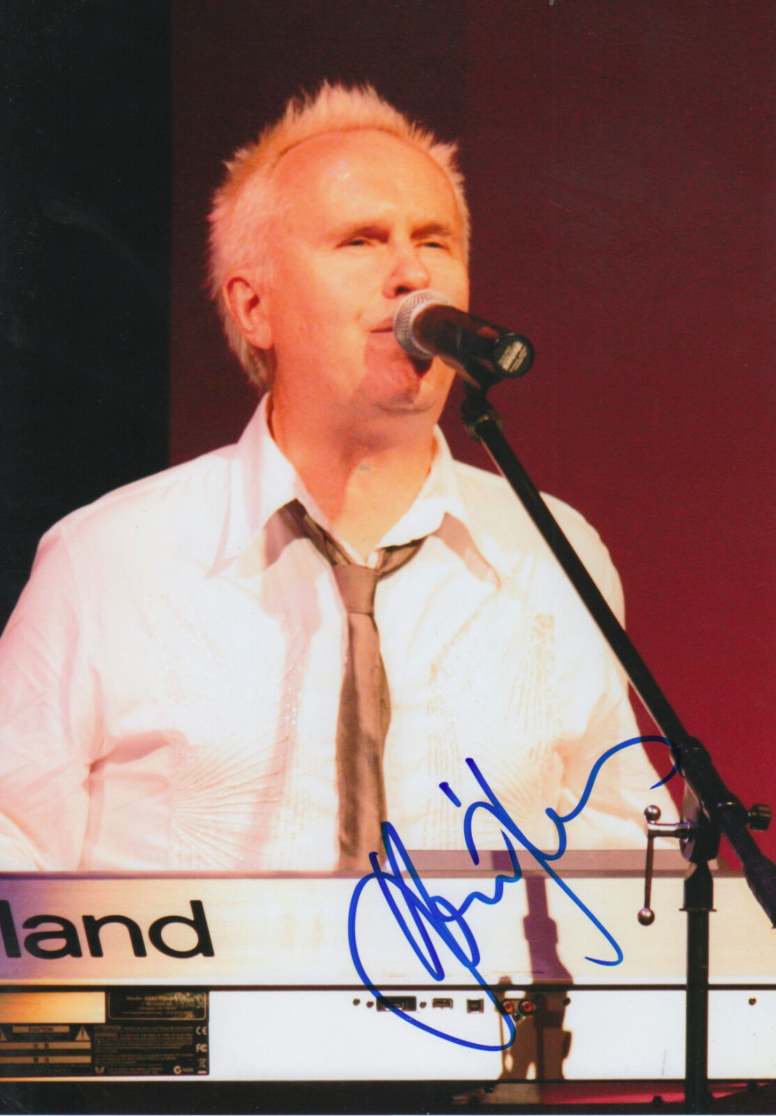 Howard Jones signed 8x12 inch Photo Poster painting autograph