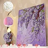 Kits d&rsquo;art bricol&eacute;s en perles perl&eacute;es violettes pour adultes d&eacute;coration murale avec cadre 30x40cm