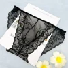 Men's Sexy Lace Mesh Transparent U-Shaped Pouch Briefs
