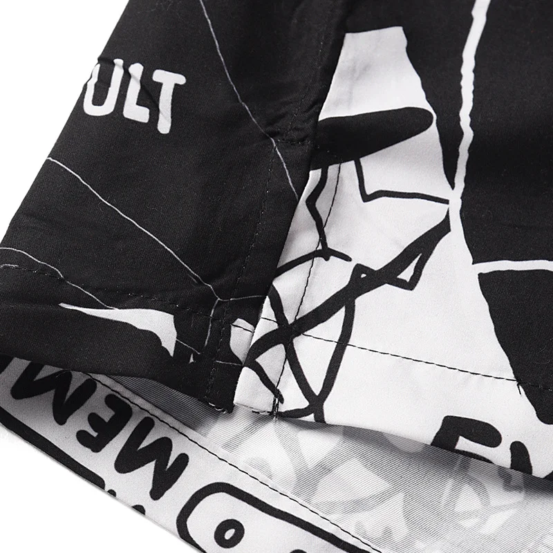 Short sleeve digital print shirt