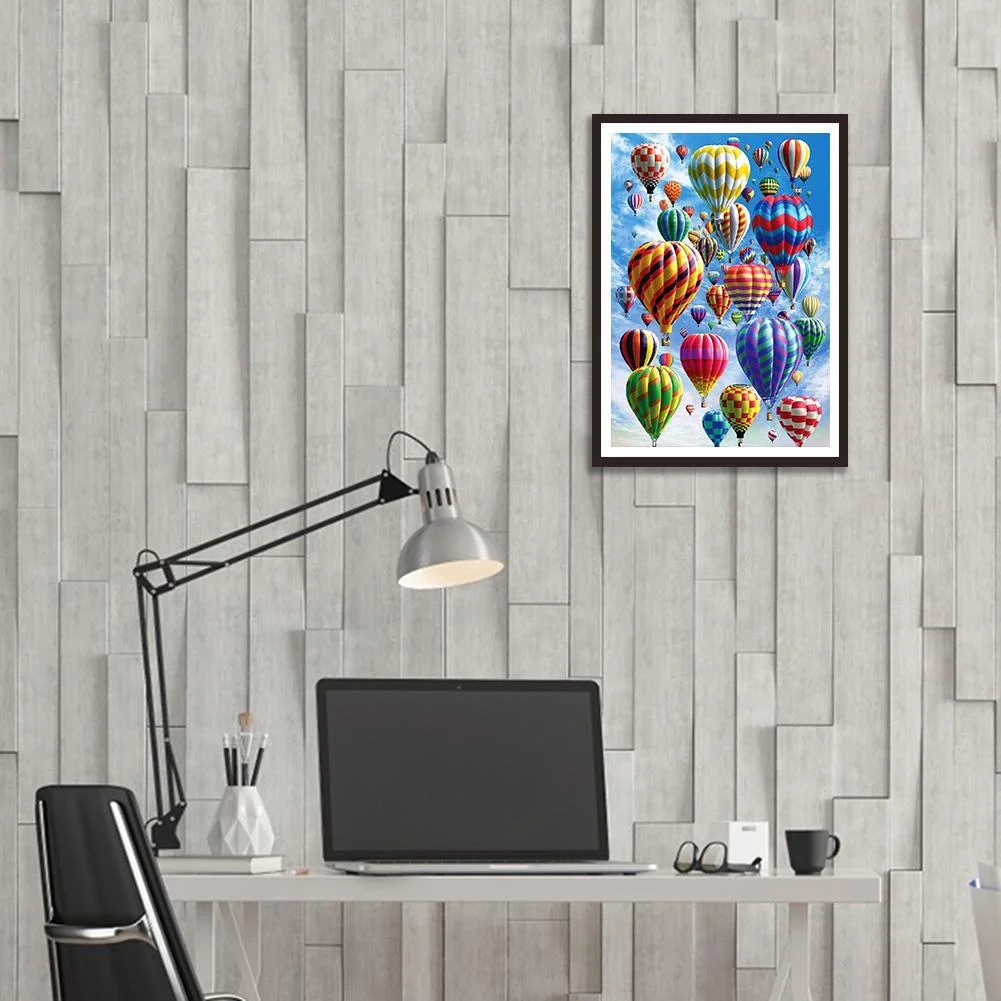 Diamond Painting - Full Round Drill - Hot Air Balloon(30*40cm)