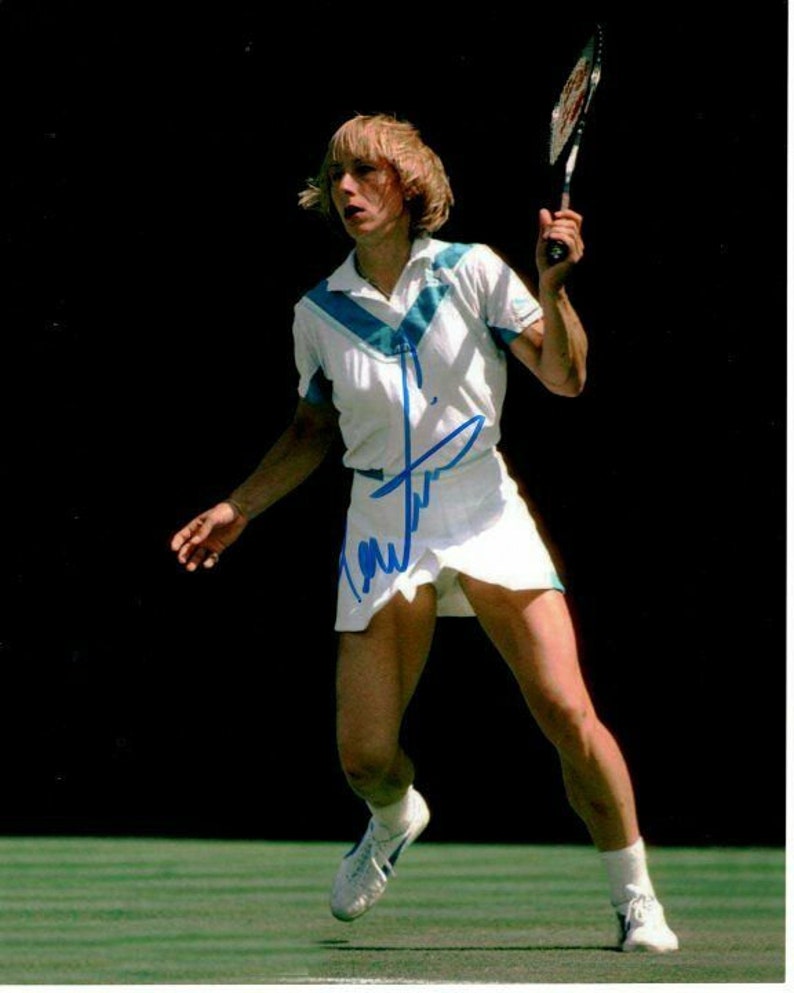 Martina navratilova signed autographed tennis Photo Poster painting