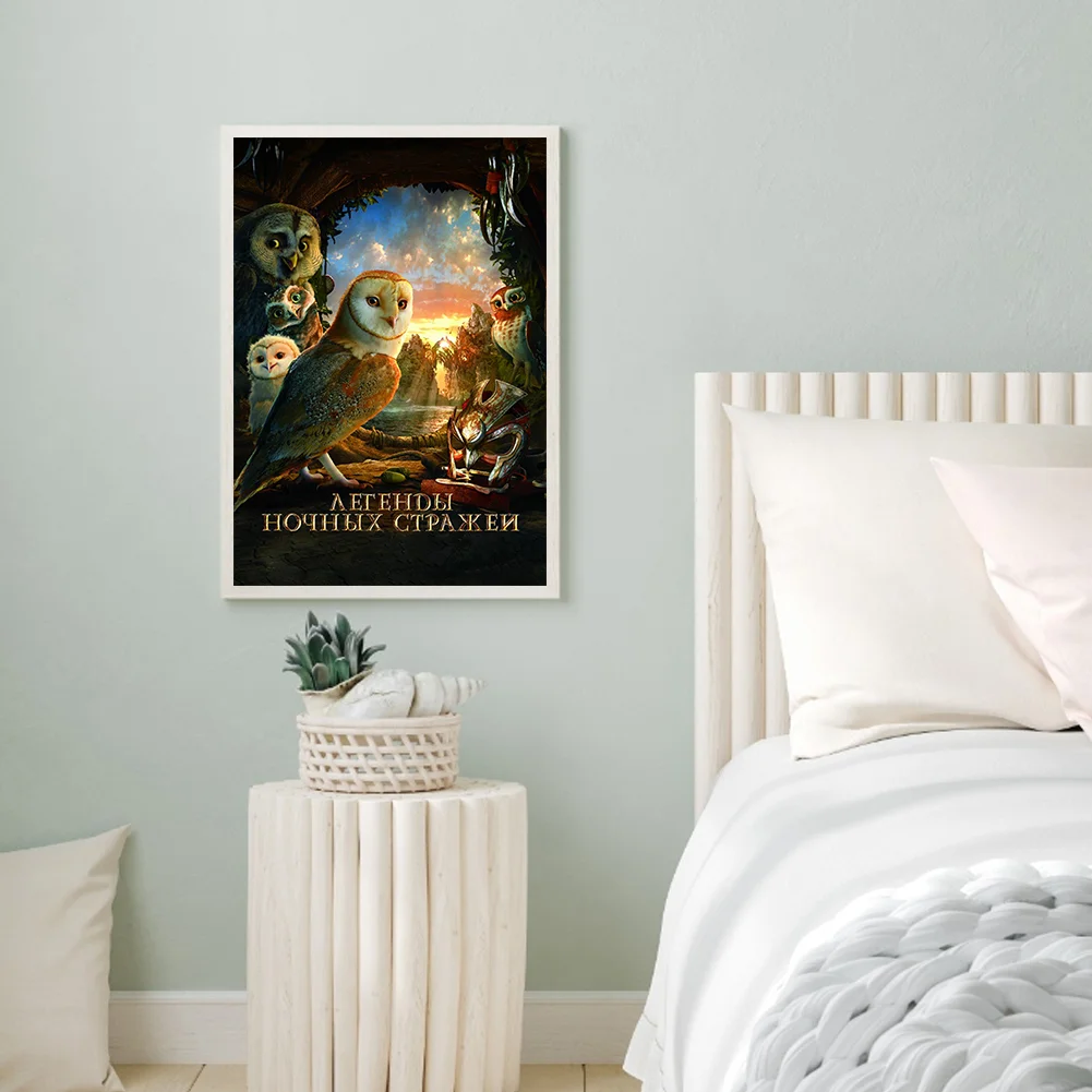 Full Round Diamond Painting 30*40cm - Night Guardian