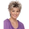 Short Blonde Pixie Cut Wigs for White Women Dark Brown Ombre Blonde
