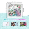 Diamond Painting-DIY Crystal Rhinestone Pink and White Peacock