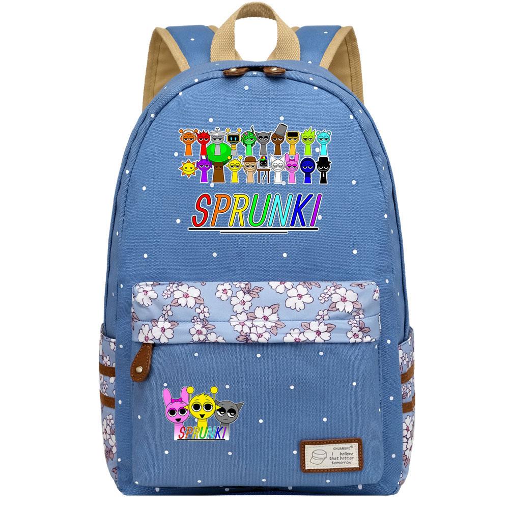 Mayoulove Sprunki Backpack Lightweight Design with Spacious Compartment for School Adventures-Mayoulove