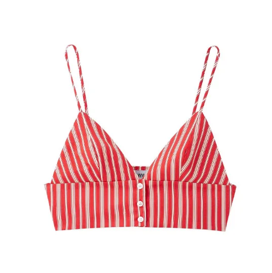 Nigikala Nigikala Women's INS Burst Fashion Striped Blouse + Striped Flute Dress Set