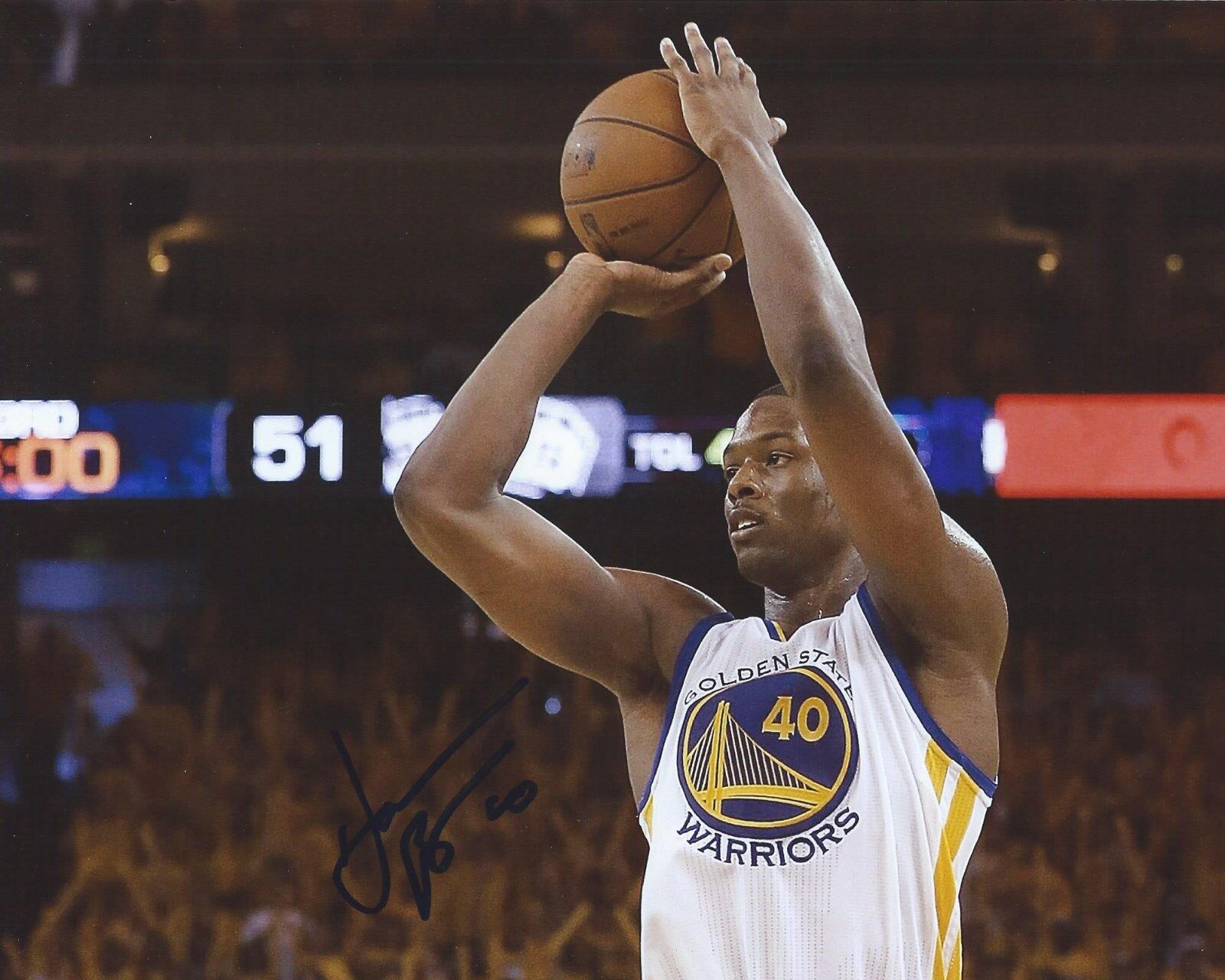 Harrison Barnes Signed 8x10 Photo Poster painting Golden State Warriors Autographed COA B