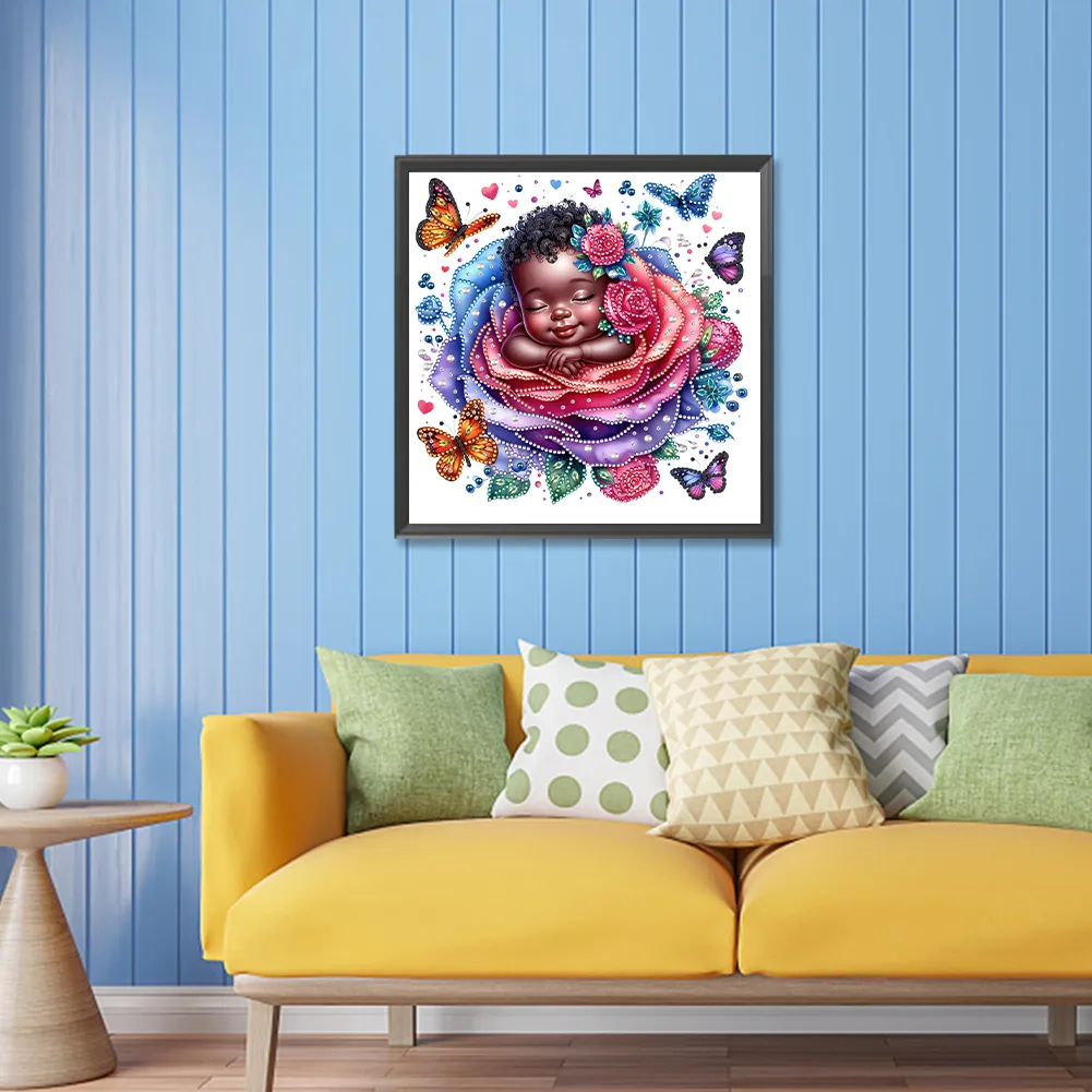 Diamond Painting - Partial Special Shaped Drill - Rose Child(Canvas|30*30cm)