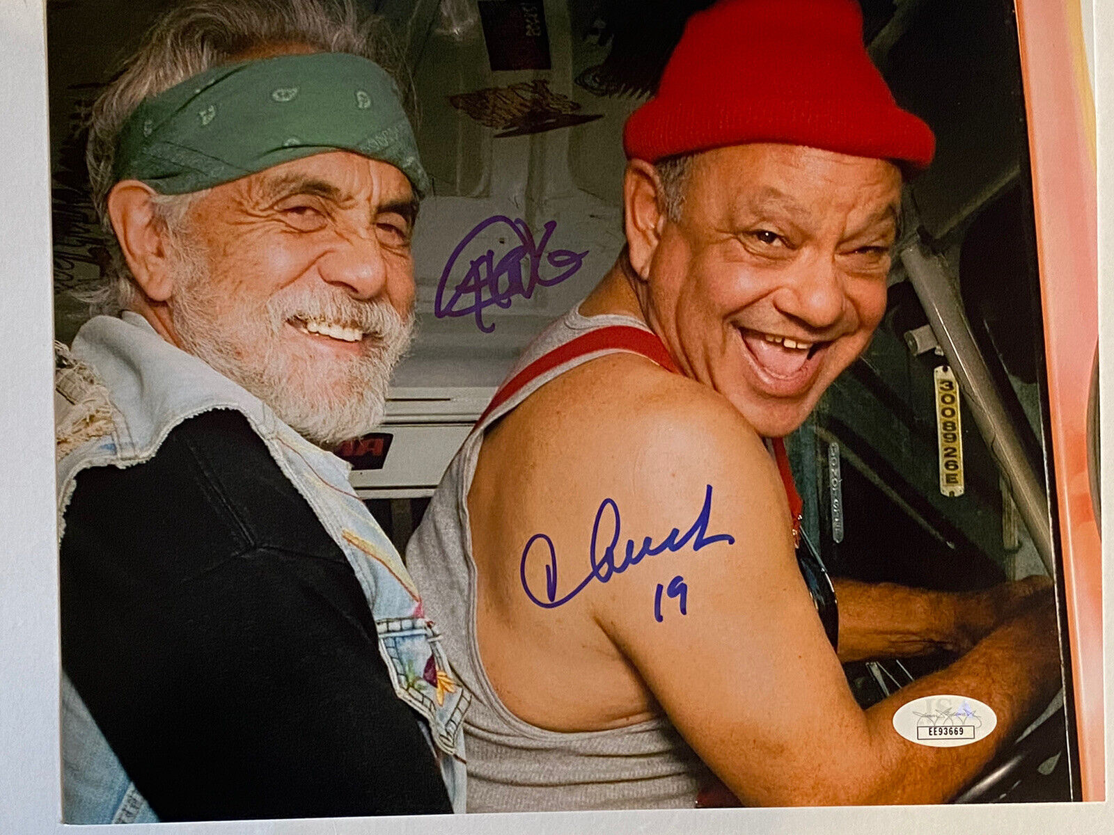 Cheech and Chong Autograph 8x10 Photo Poster painting Signed JSA COA Stoner, weed,