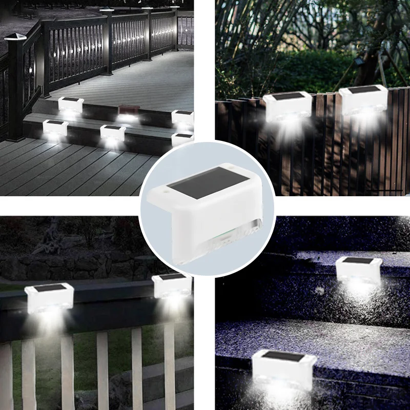 SAKER&reg; Solar Deck Lights Outdoor 4 Pack