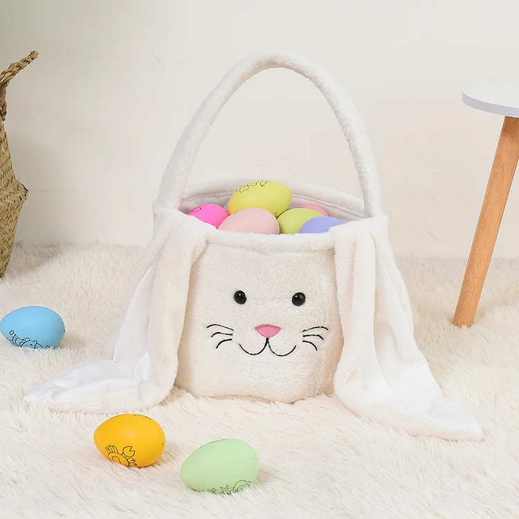 Personalized Bunny Easter Basket, Custom Bunny Baskets with Name, Bunny Tote, Spring Basket, Easter Gifts for Kid