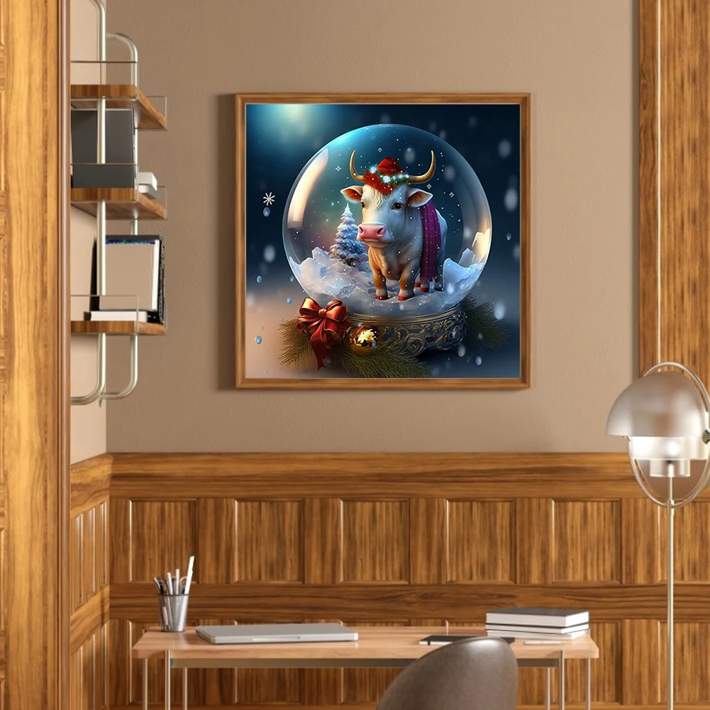 DIY Paint By Number 40*40cm - Crystal Ball-Cow