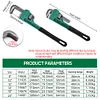 Industrial 8-18inches Multi-function Wrench Heavy Duty Construction Plumber Repair Tool Large Open Spanner Pliers Hand Tool