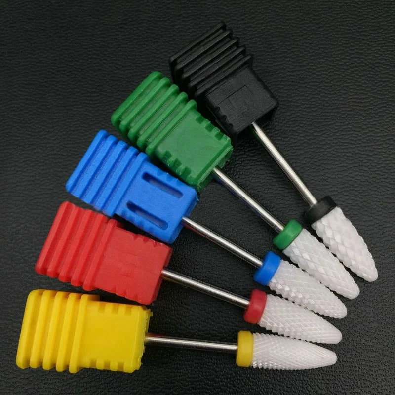 1pcs Ceramic Milling Cutter Nail Drill Bits Electric Manicure Drills Pedicure Mill Bits Machine Files Nail Art Tools Equipment-Nail Inspo