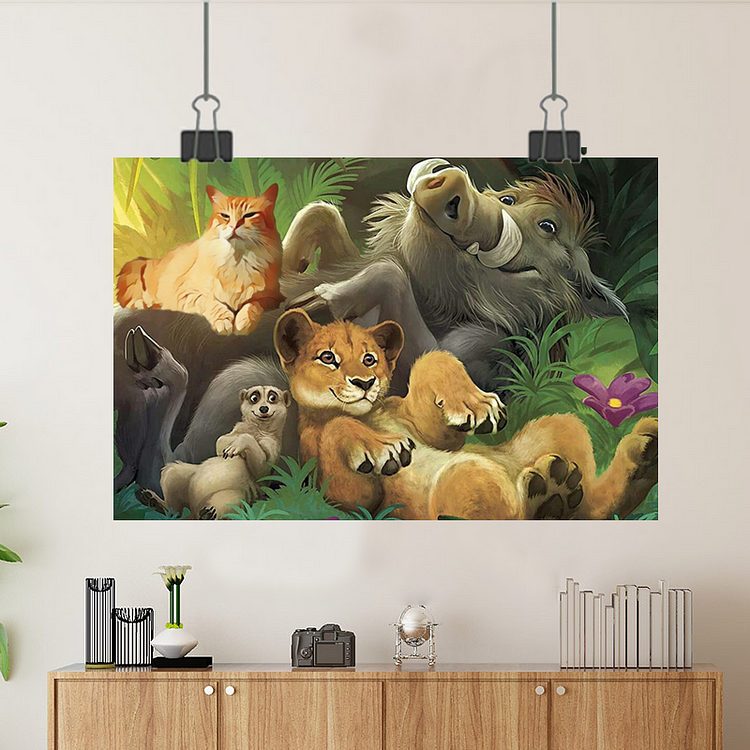 Custom Canvas with Your Photos Personalized, Canvas Wall Art The Lion King - HAKUNA MATATA  Switch Glock
