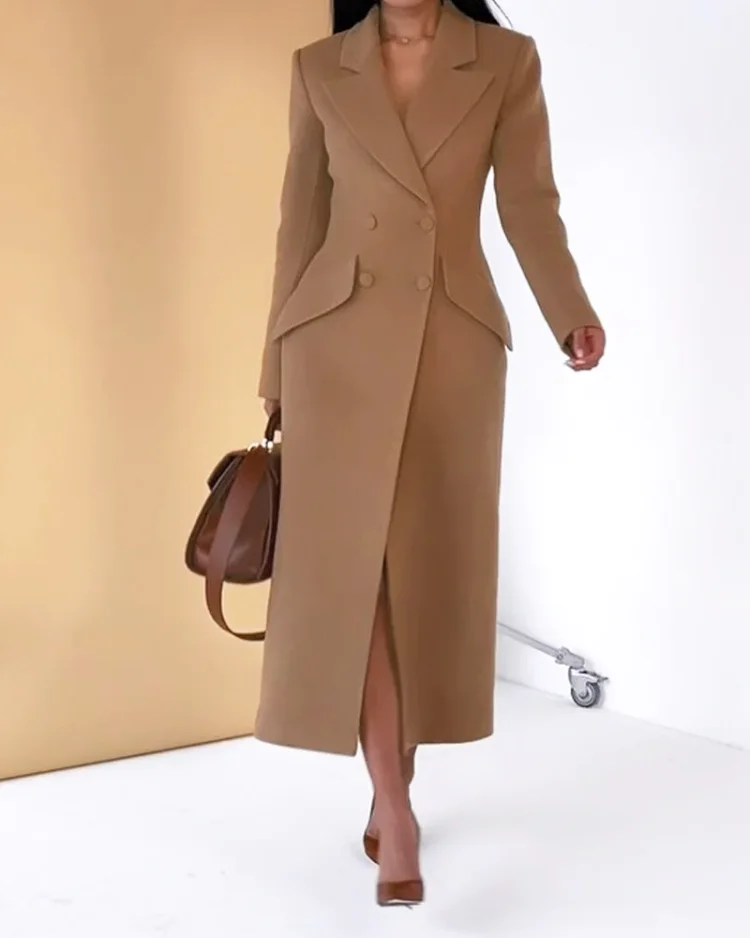 Fashion Versatile Long Dress Coat