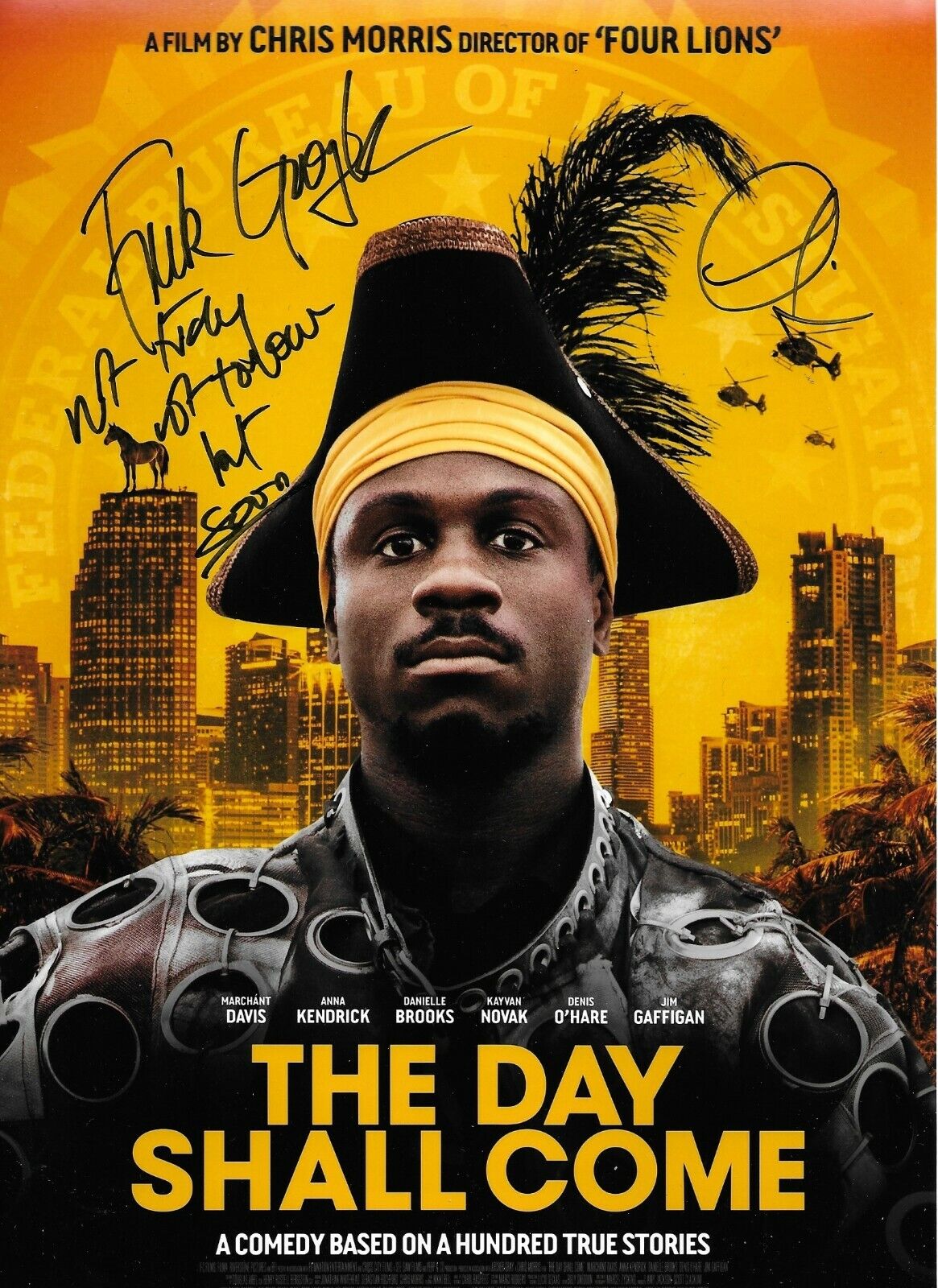 Chris Morris Signed The Day Shall Come 12x8 Photo Poster painting AFTAL *RARE*