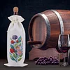 5D DIY Special Shaped Drill Diamond Painting Wine Bottle Bags Covers Kit(Flower)
