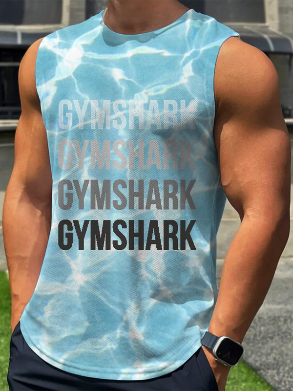 Men's Gymshark Water Ripple Print Tank Top