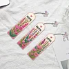 3Pcs Letter Flower Special Shape 5D DIY Diamond Painting Bookmark for Book Lover