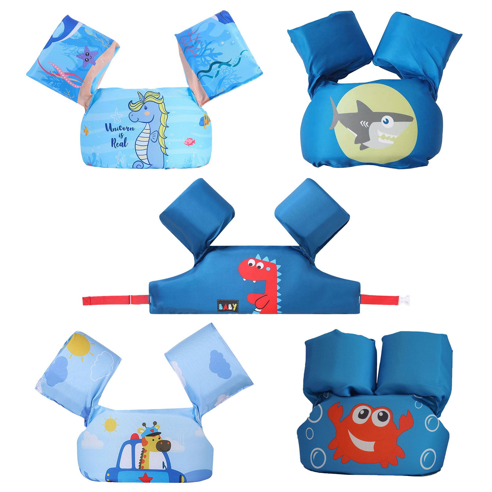 

Kids Swim Life Jacket Vest - Safety Swim Aid Floats for Sea Beach Pool, 501 Original