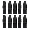 10pcs XLR 3Pin Male DIY Audio Cable Mic Connectors Solder Plug Mic Adapters