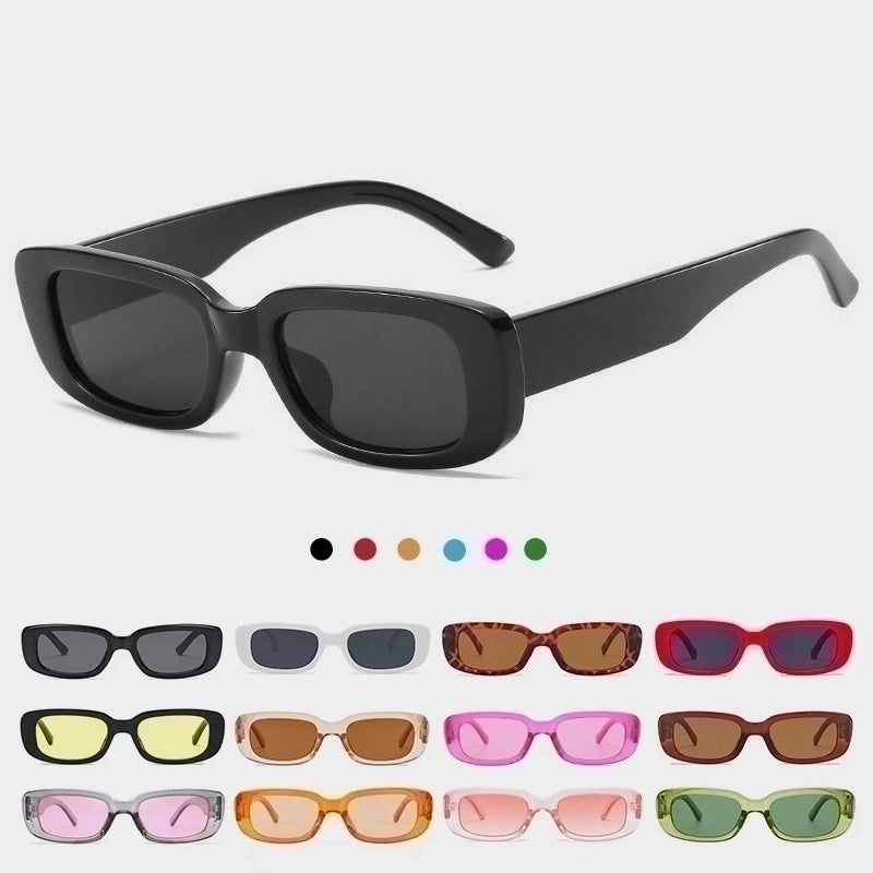 Minimalist Color Block Pc Oval Frame Patchwork Full Frame Women's Sunglasses