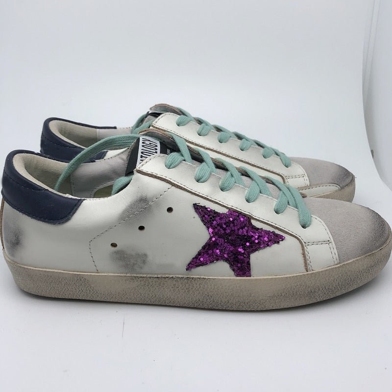 2021 new Korean version wild old retro purple stars small dirty shoes increased sneakers fashion casual women's shoes