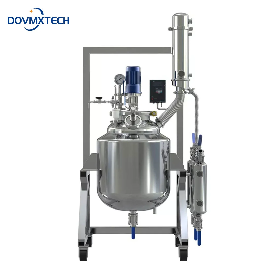 100L 200L 300L Stainless Steel High Pressure Laboratory Chemical Dual-Jacketed Reactor for lactic acid bagasse