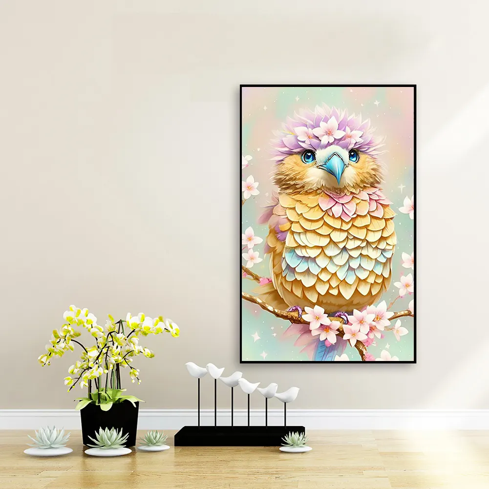 Full Round Diamond Painting 30*50cm - Owl