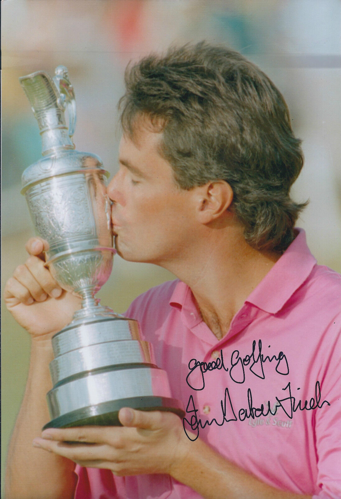 Ian BAKER-FINCH SIGNED Autograph 12x8 Photo Poster painting AFTAL COA 1991 Open Winner GOLF