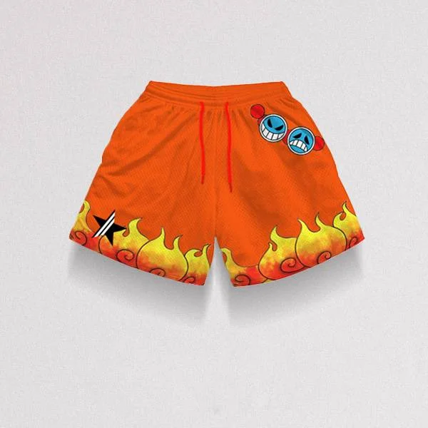 Ace Casual Drawstring Print Shorts