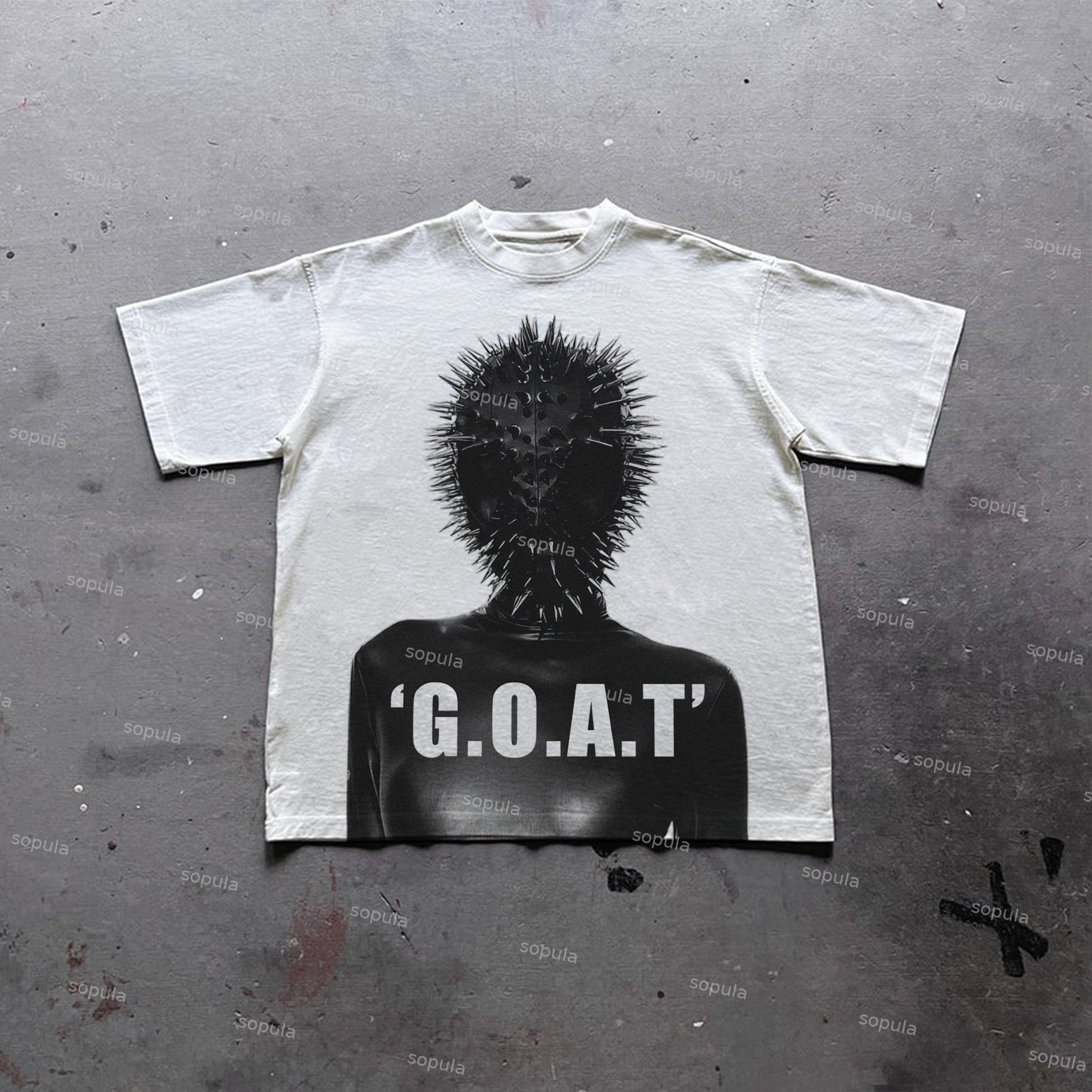 Sopula Best Goat Printed T-Shirt In Dark History Cotton T-Shirt