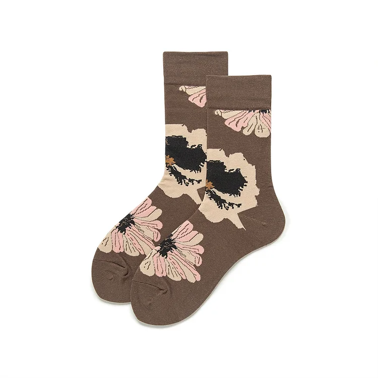 Fairy Tales Aesthetic Cottagecore Fashion Vintage Floral Socks Set QueenFunky