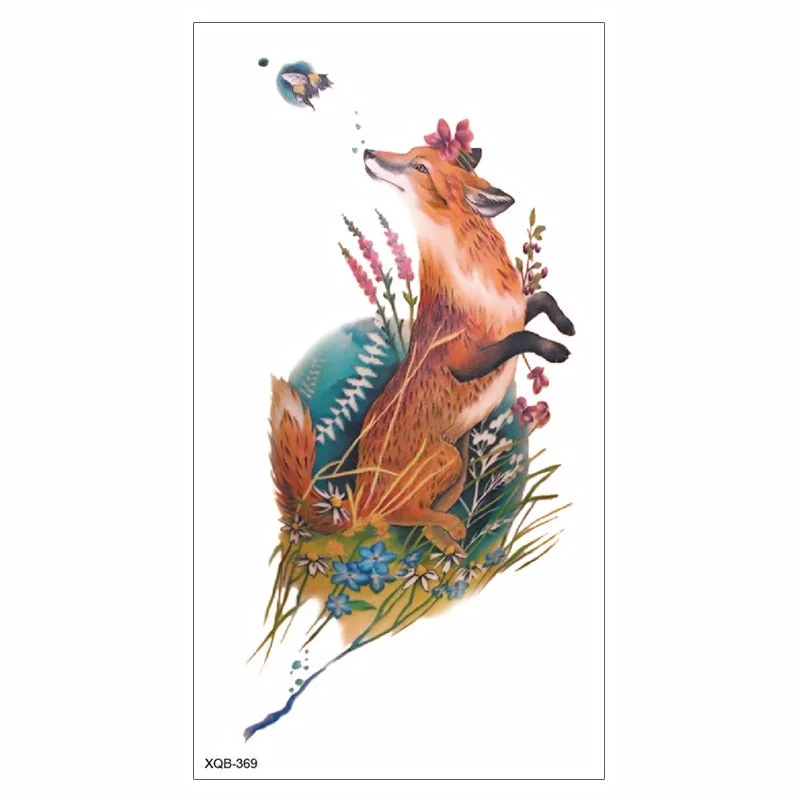 Waterproof Tattoo Sticker Temporary Tattoo Black Rose Tattoo Leg Chest Arm Tattoo Man Woman Tattoo Skin Tattoo Art Tatouage TaTy 515-1