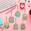 6pcs Flower Dreamcatcher DIY Diamond Painting Double Sided Keychains