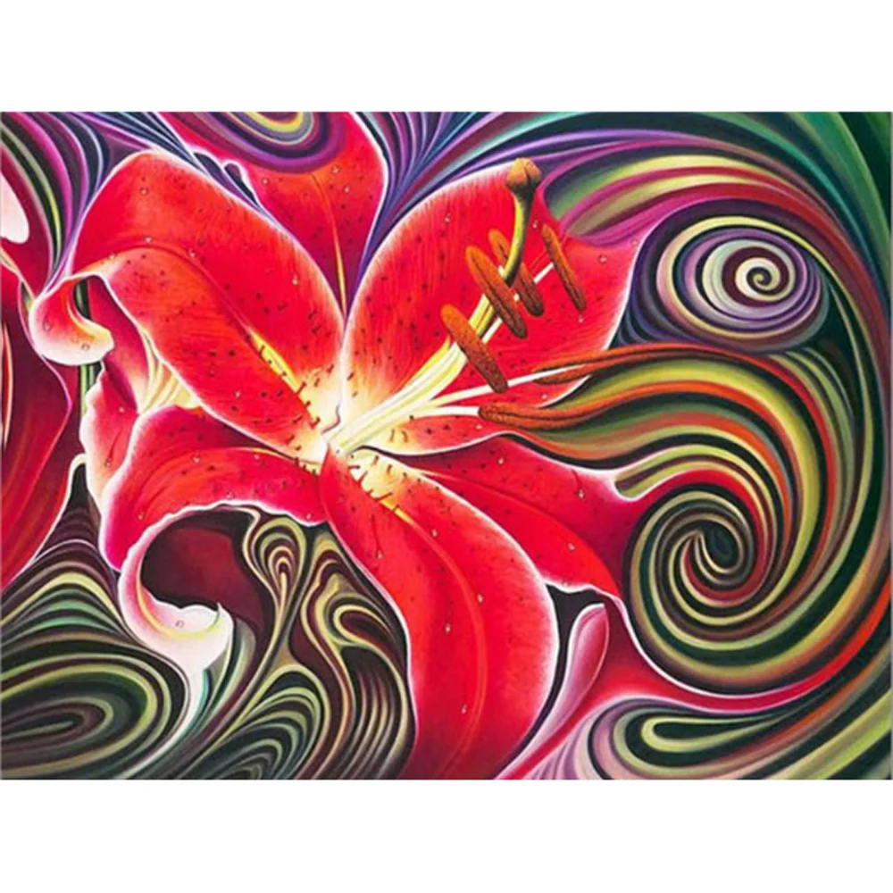 Diamond Painting - Full Round/Square Drill - Abstract Flower(30*40 - 50*60cm)