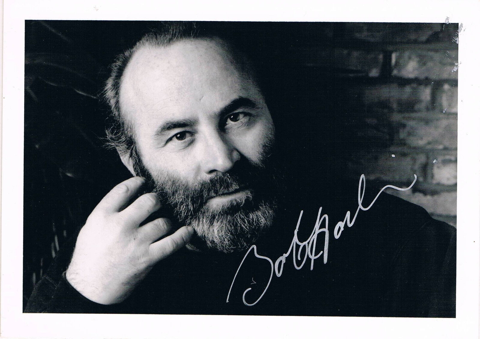 Bob Hoskins 1942-2014 genuine autograph signed 5x7