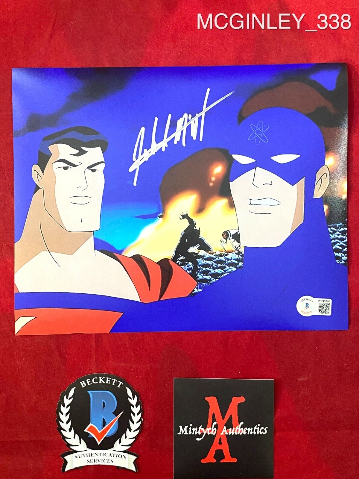 JOHN MCGINLEY AUTOGRAPHED SIGNED 8x10 Photo Poster painting! JUSTICE LEAGUE! BECKETT COA!