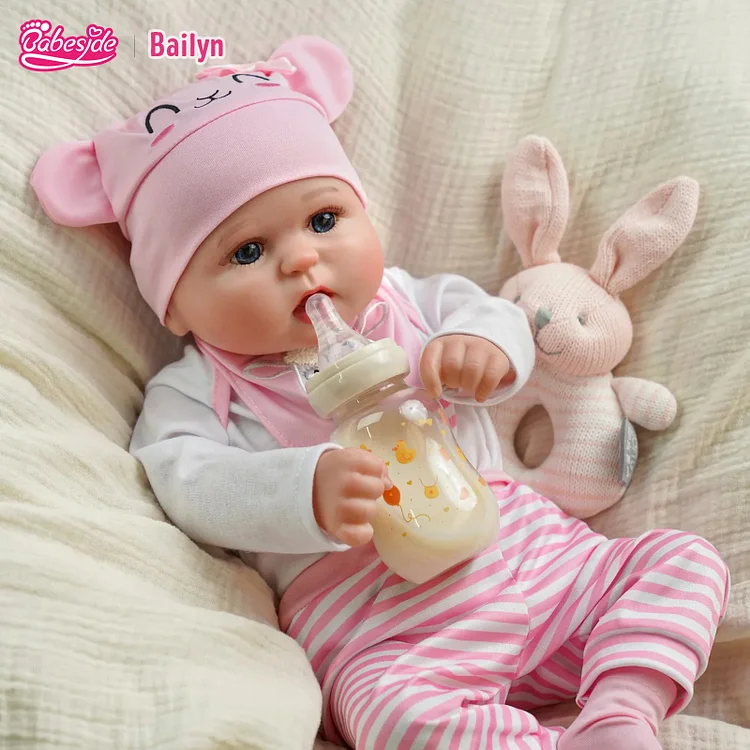 [Versand innerhalb von 24 Stunden] Babeside ruhiges Reborn-Baby Bailyn 20'' kleines Mädchen, das beste Geschenk für Kinder