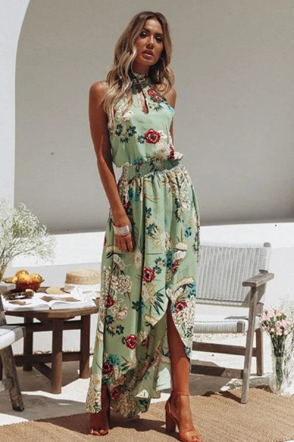Sexy Off Shoulder Floral Print Dress